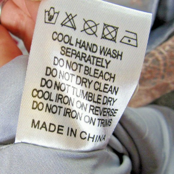 Vintage Chi Chi Prom Dress Size 6 Blue Gray Lolita Embroidery Party British NWT - Picture 13 of 15